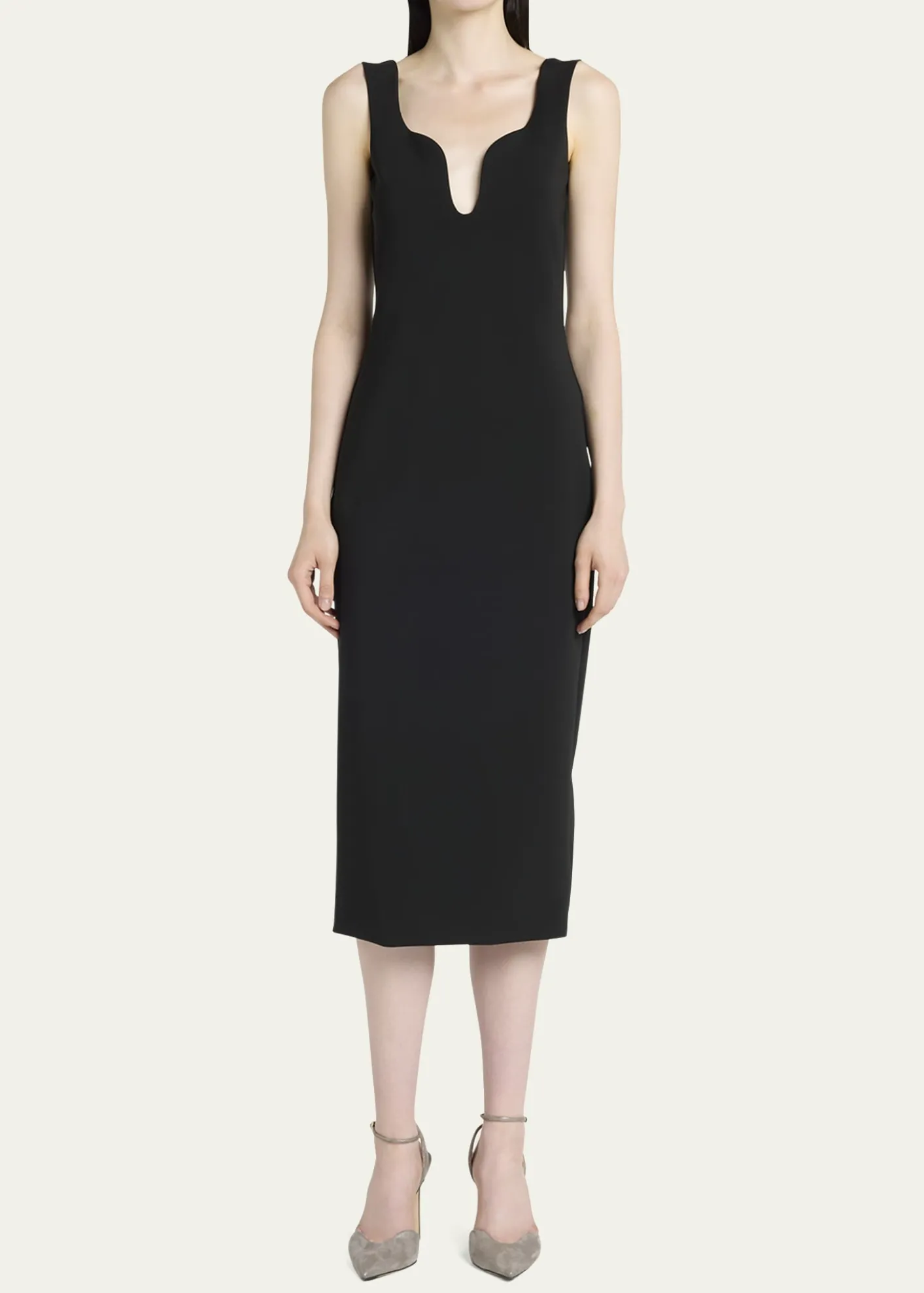 Giorgio ArmaniStretch Jersey Body-Con Midi Dress