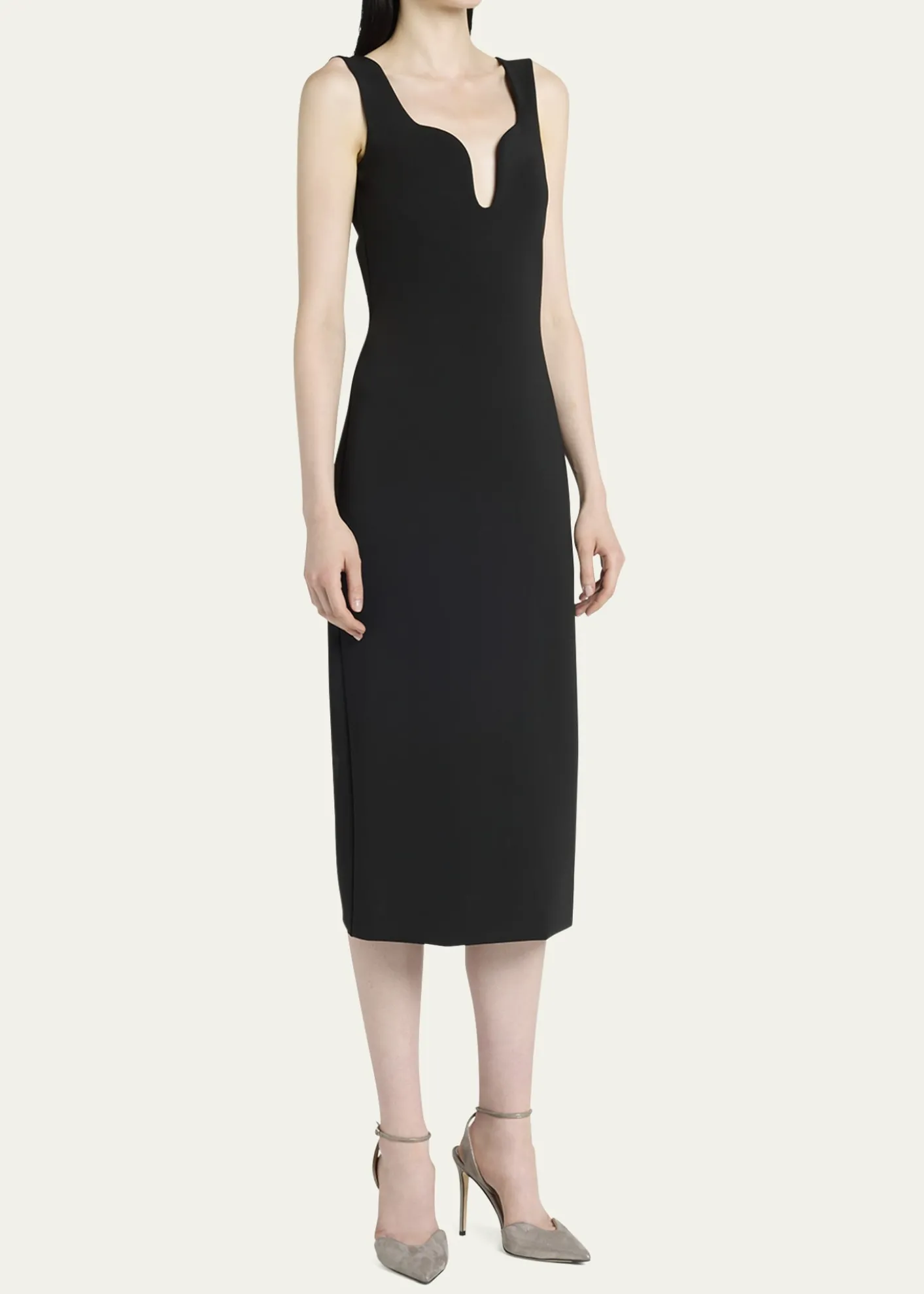 Giorgio ArmaniStretch Jersey Body-Con Midi Dress