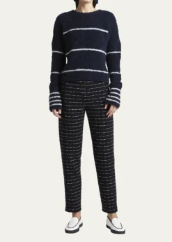 Giorgio ArmaniStriped Cashmere Pullover