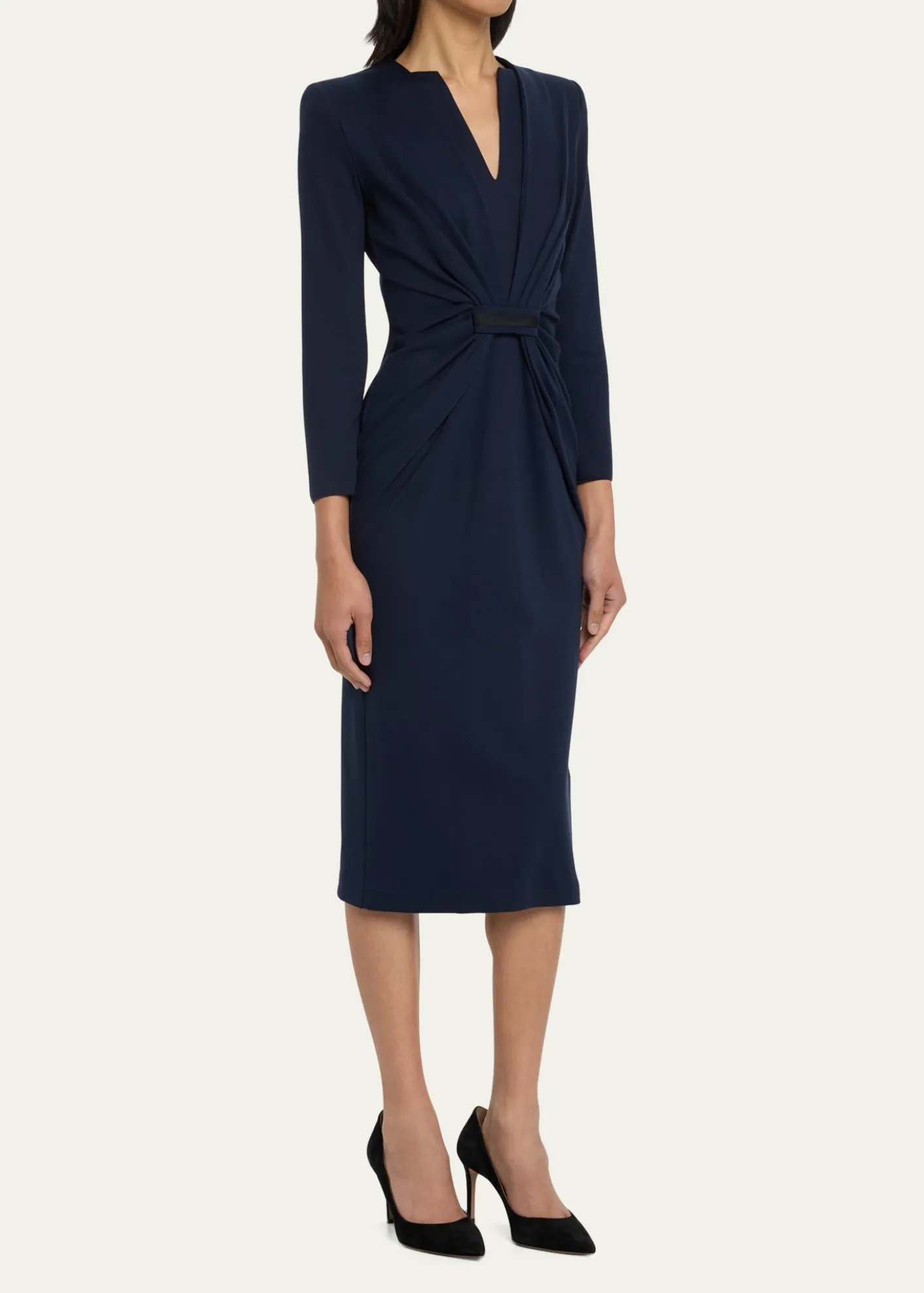 Giorgio ArmaniTab Front Jersey Dress