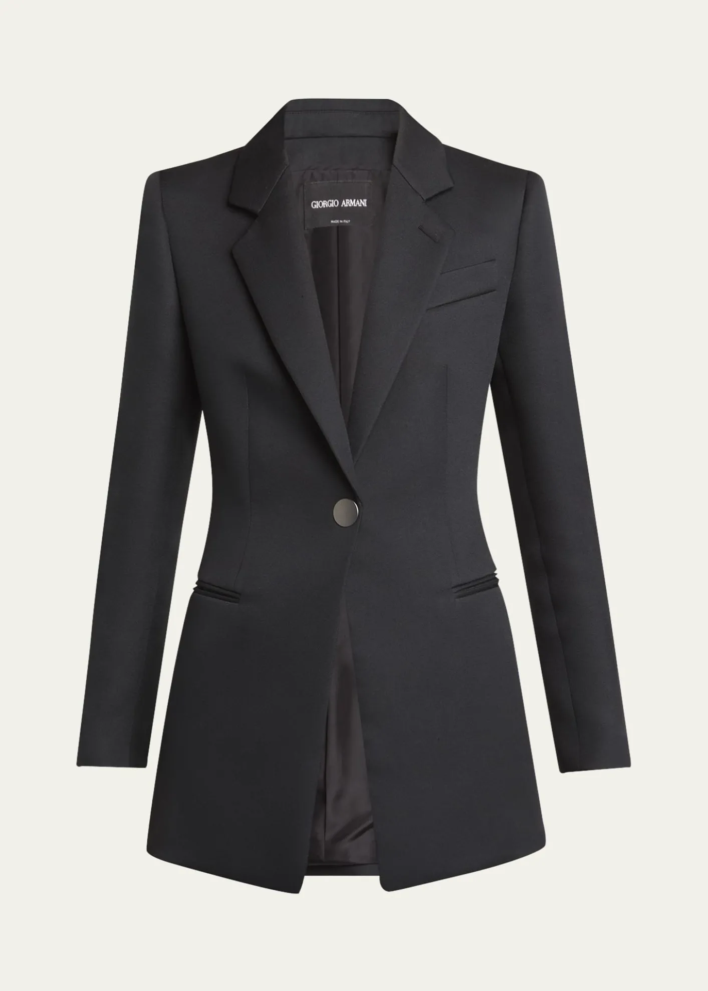 Giorgio ArmaniTechno Scuba One-Button Blazer