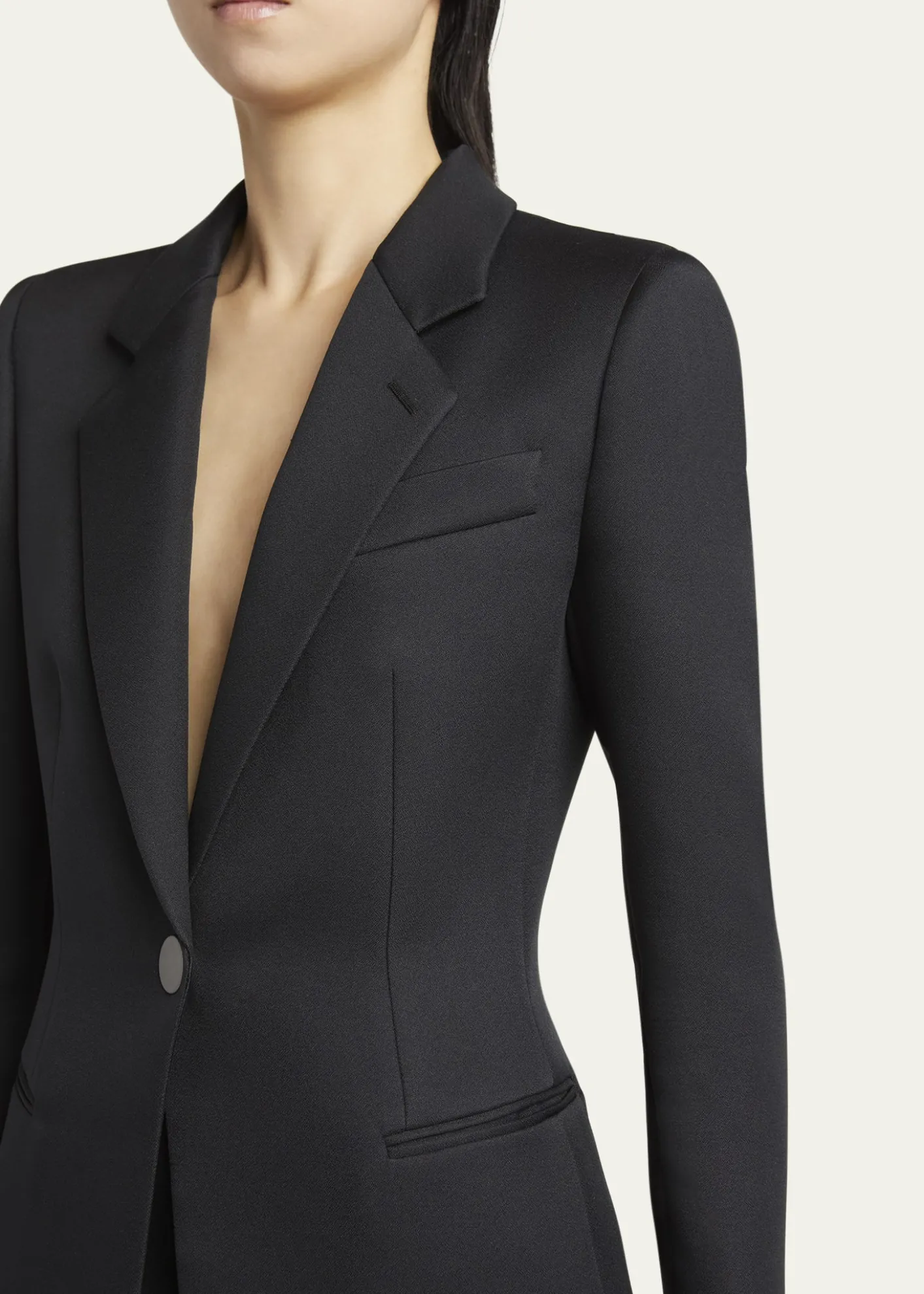 Giorgio ArmaniTechno Scuba One-Button Blazer