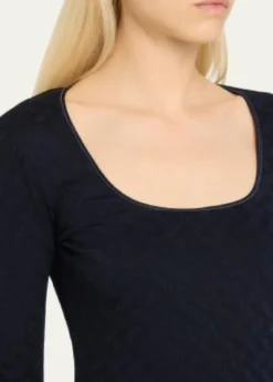 Giorgio ArmaniTextured Jersey Long-Sleeve Tee