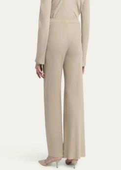 Giorgio ArmaniTriple Silk Georgette Flat Front Trousers