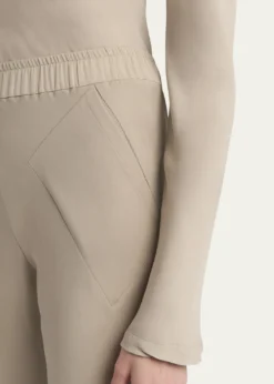Giorgio ArmaniTriple Silk Georgette Flat Front Trousers