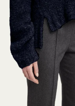 Giorgio ArmaniTurtleneck Cashmere-Silk Boucle Sweater