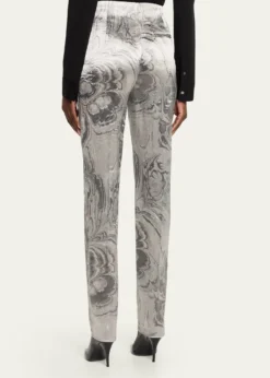 Giorgio ArmaniVirgin Wool Marbled Trousers