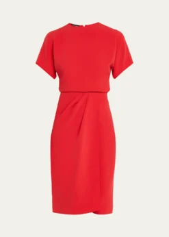 Giorgio ArmaniWashed Silk Asymmetric Midi Dress