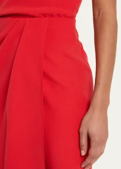 Giorgio ArmaniWashed Silk Asymmetric Midi Dress