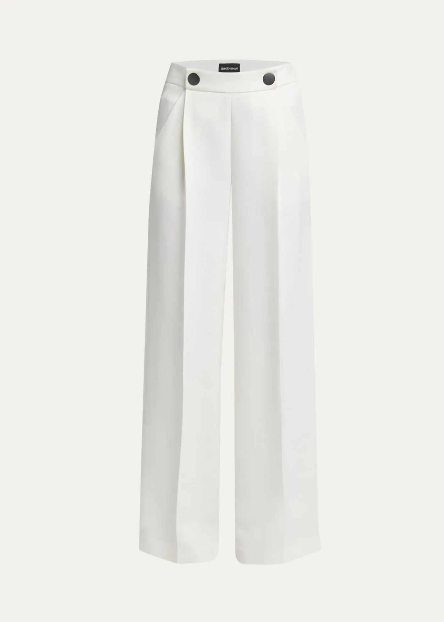 Giorgio ArmaniWide Leg Silk Cady Trousers