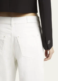 Giorgio ArmaniWide Leg Stretch-Cotton Jeans