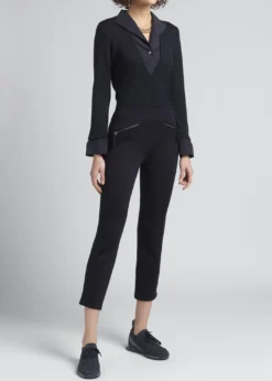 Giorgio ArmaniWool Trompe L'oeil V-Neck Top
