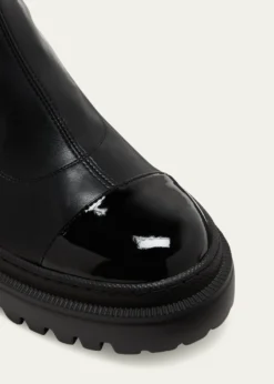 Giuseppe ZanottiLeather Cap-Toe Moto Boots