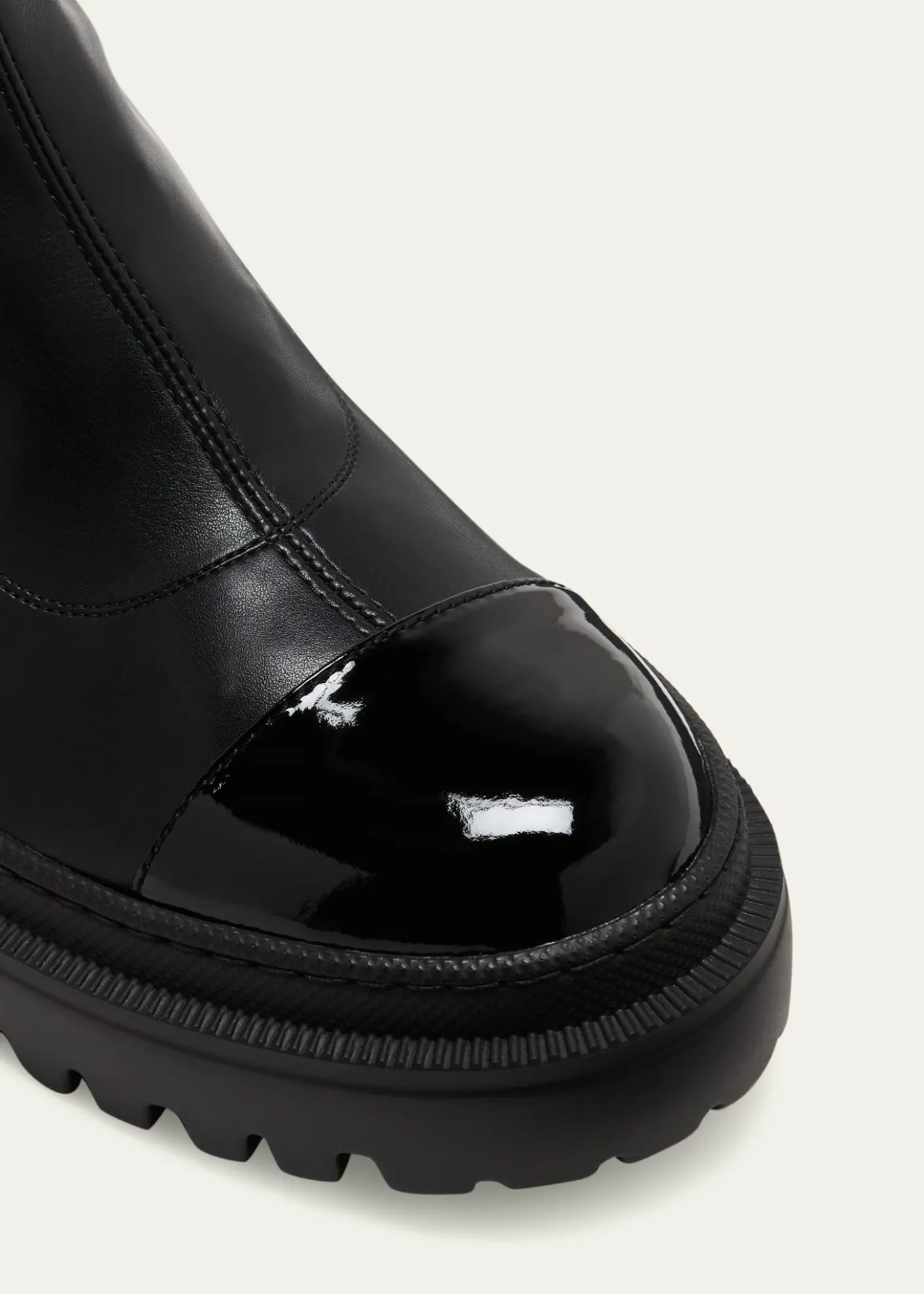 Giuseppe ZanottiLeather Cap-Toe Moto Boots