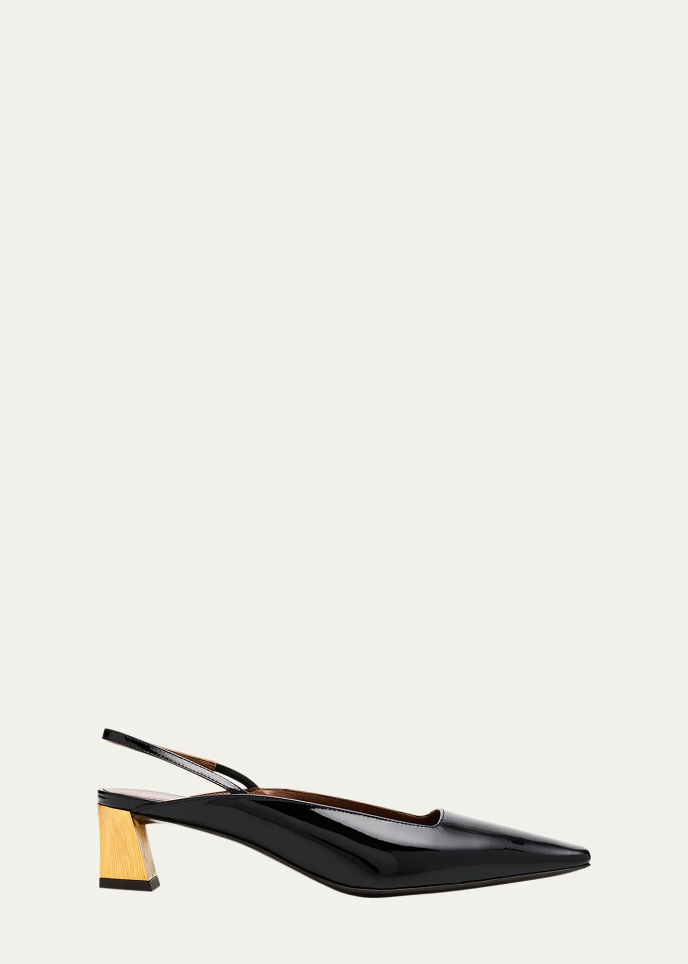 Giuseppe ZanottiPatent Leather Slingback Pumps