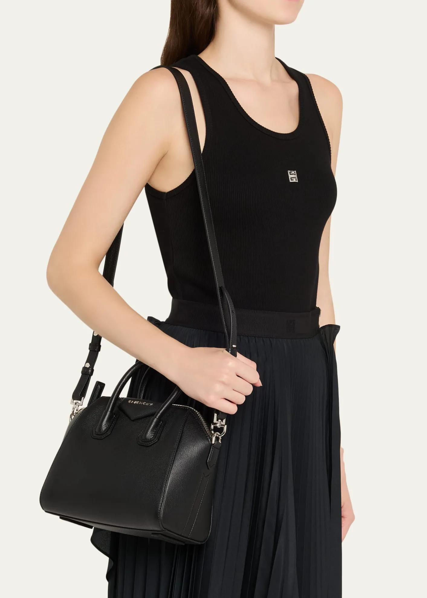 GivenchyAntigona Mini Top Handle Bag in Grained Leather