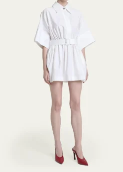 GivenchyCinched Waist Mini Shirtdress