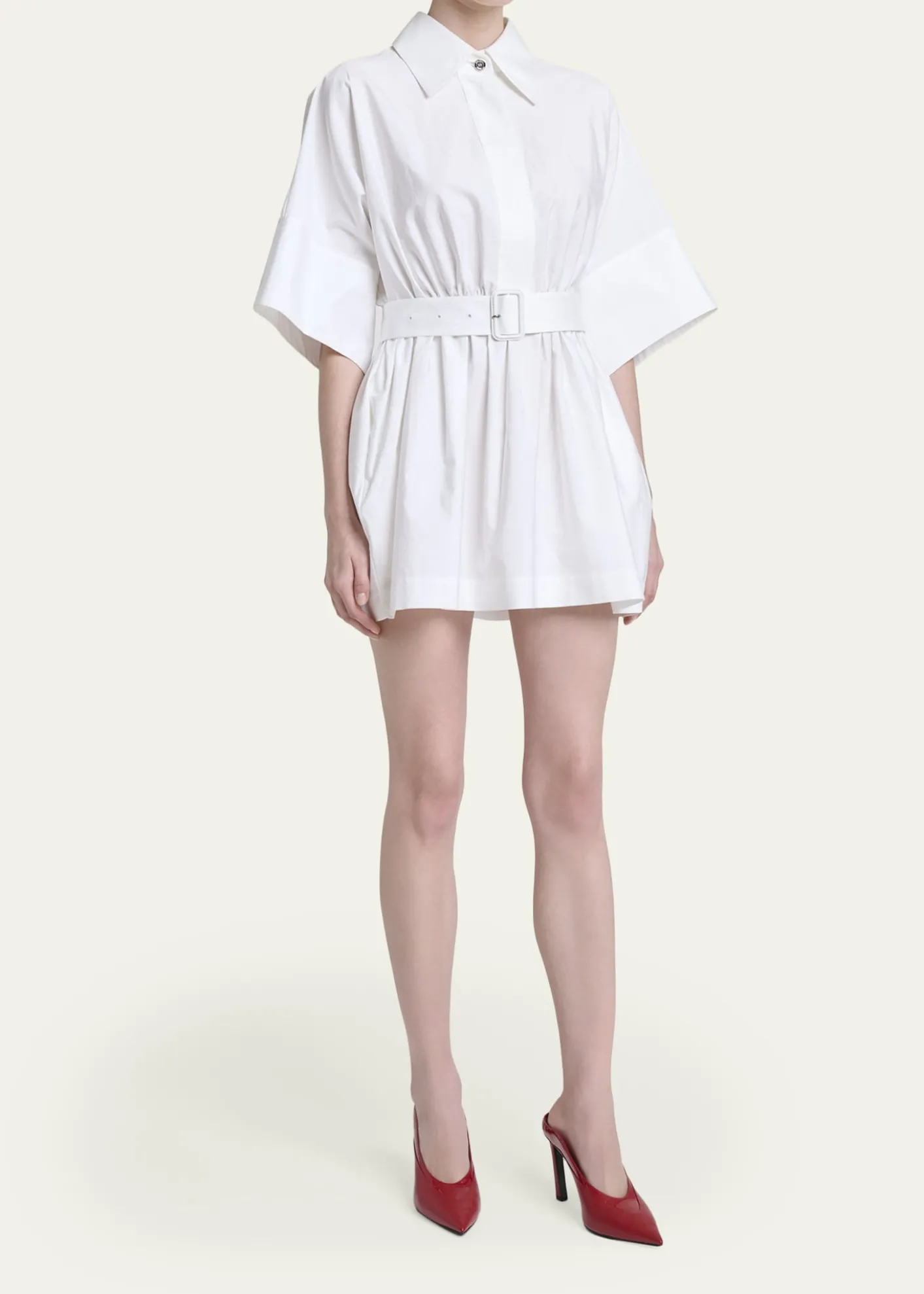 GivenchyCinched Waist Mini Shirtdress