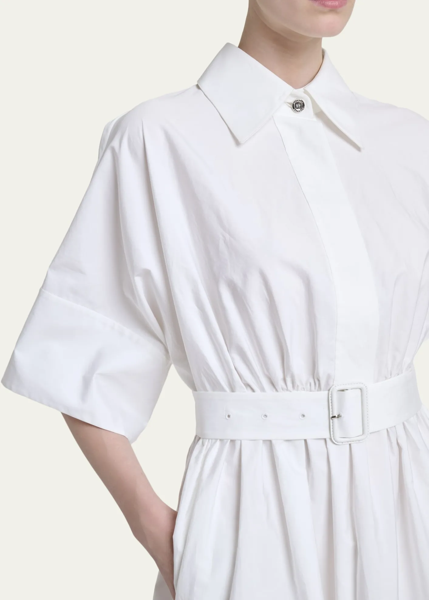GivenchyCinched Waist Mini Shirtdress