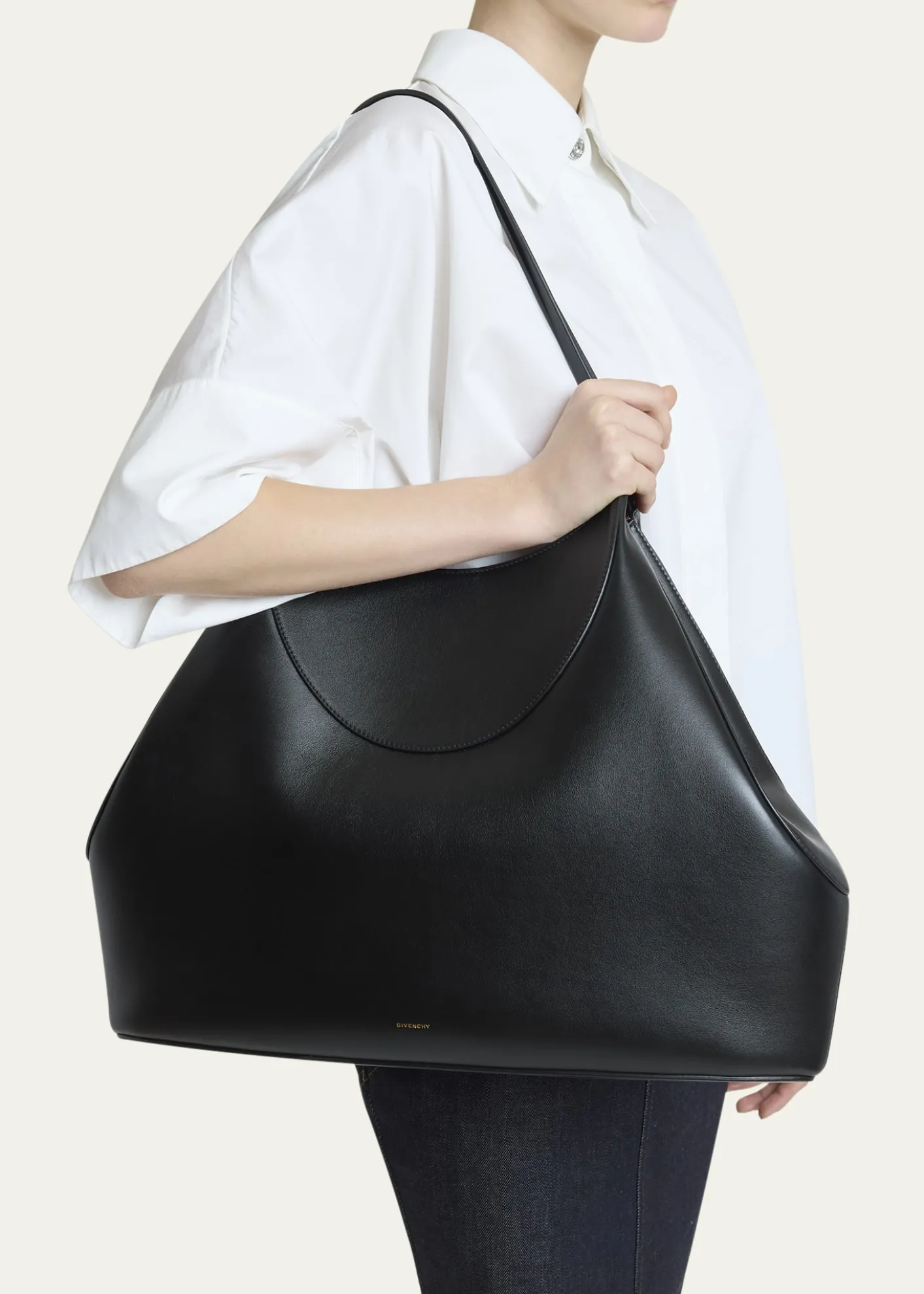 GivenchyFacet Cabas Medium Tote Bag in Grain Leather