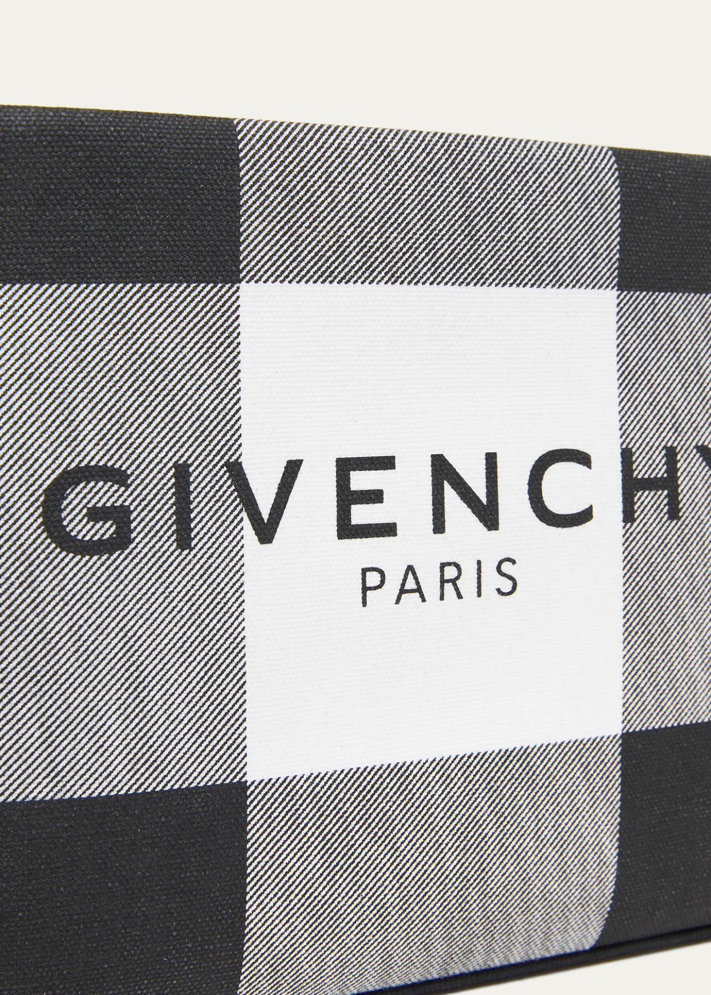 GivenchyLogo Check Pouch Bag