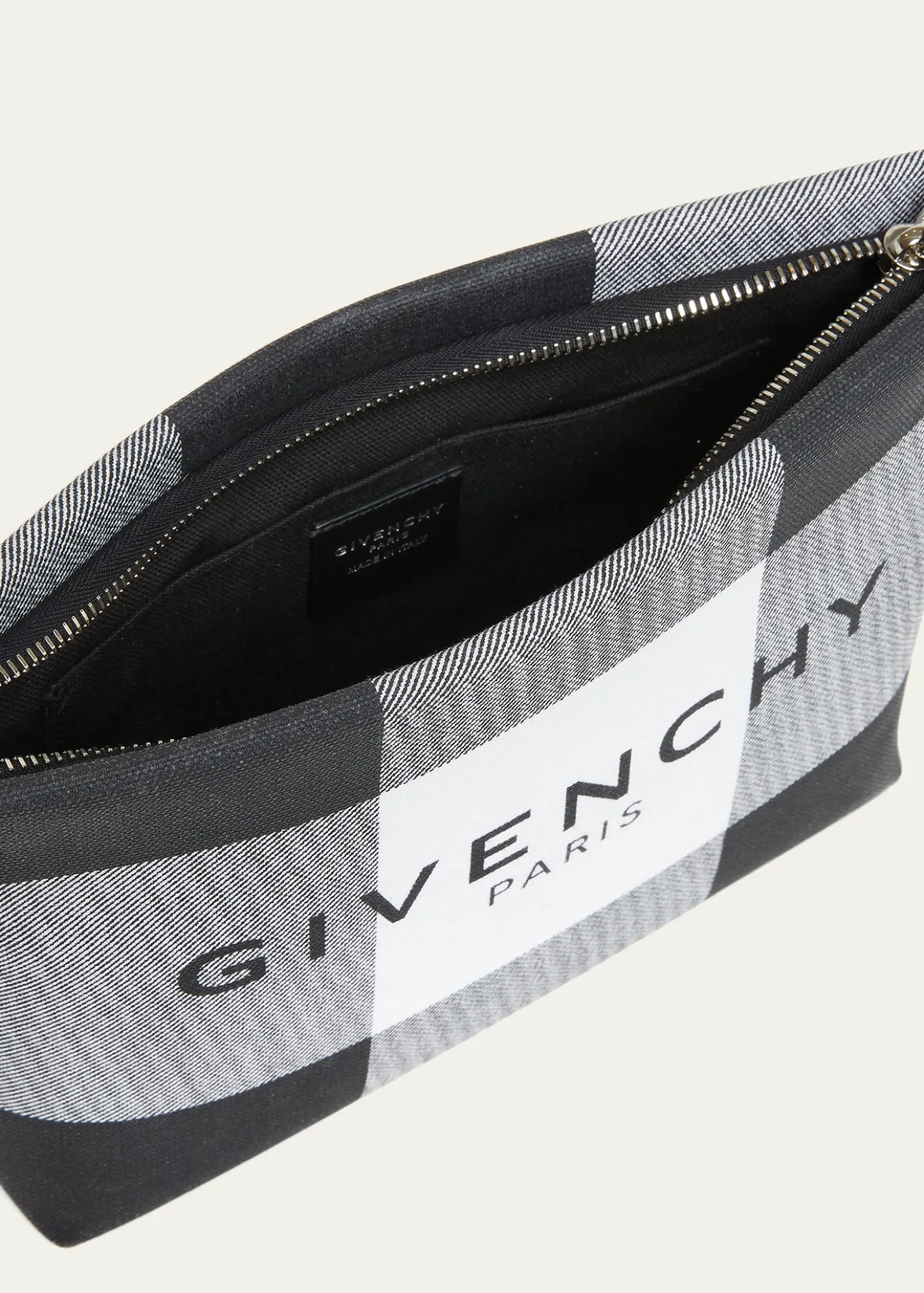 GivenchyLogo Check Pouch Bag