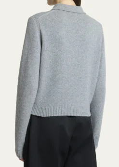 GivenchyLogo Embroidered Wool-Cashmere Polo Sweater