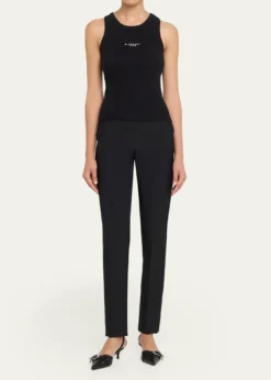 GivenchyLogo Ribbed Tank Top