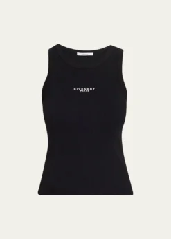 GivenchyLogo Ribbed Tank Top