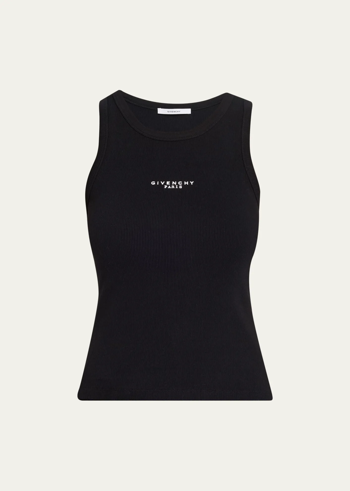 GivenchyLogo Ribbed Tank Top