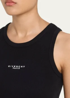 GivenchyLogo Ribbed Tank Top
