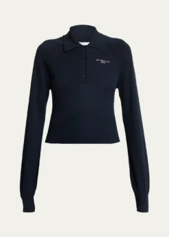 GivenchyLong Sleeve Polo Shirt