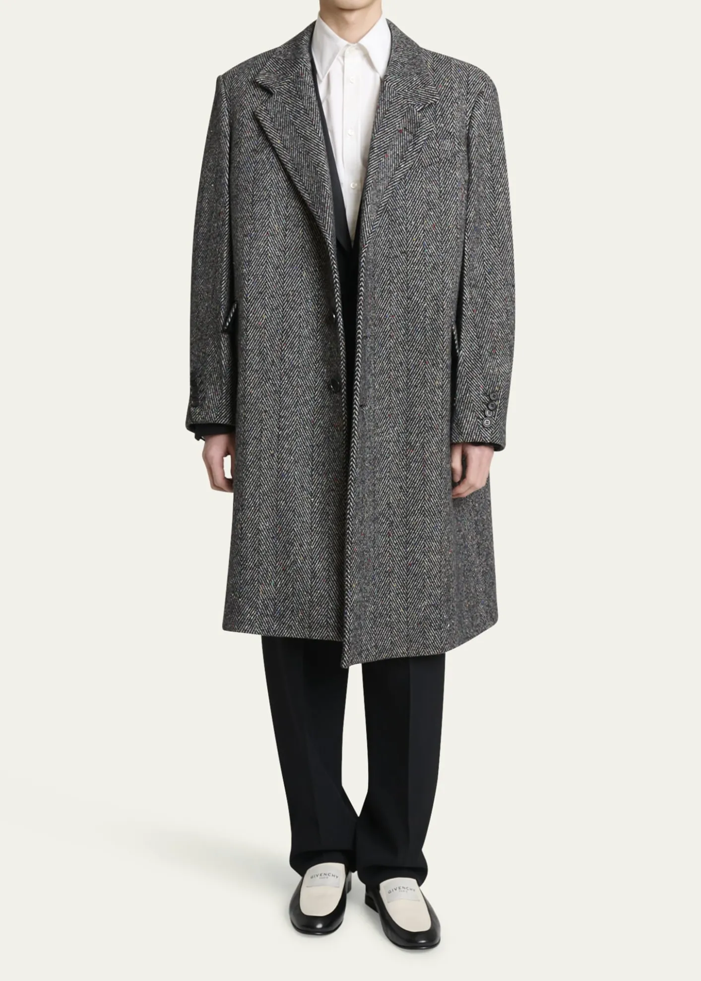 GivenchyMen's Donegal Herringbone Coat