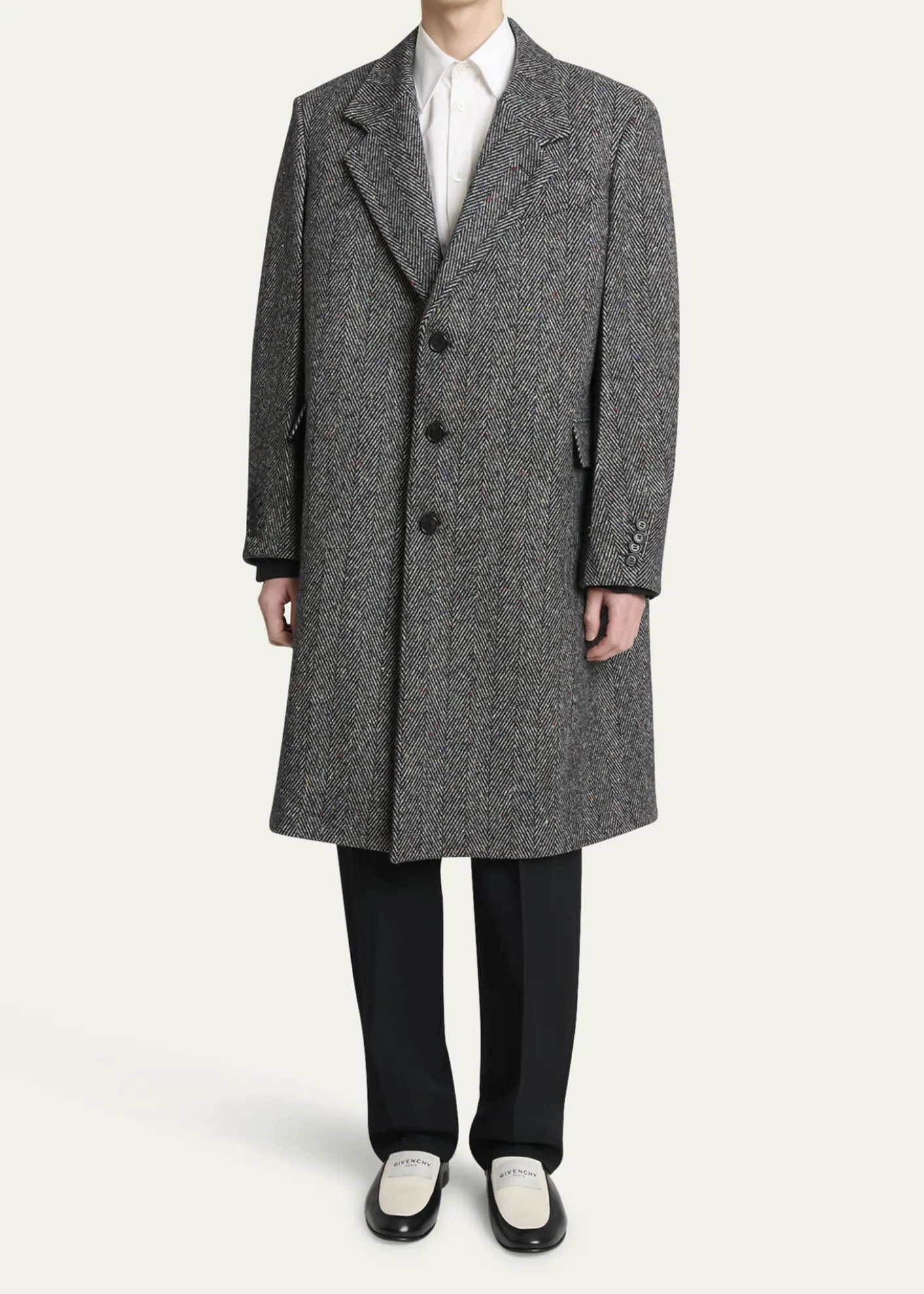 GivenchyMen's Donegal Herringbone Coat