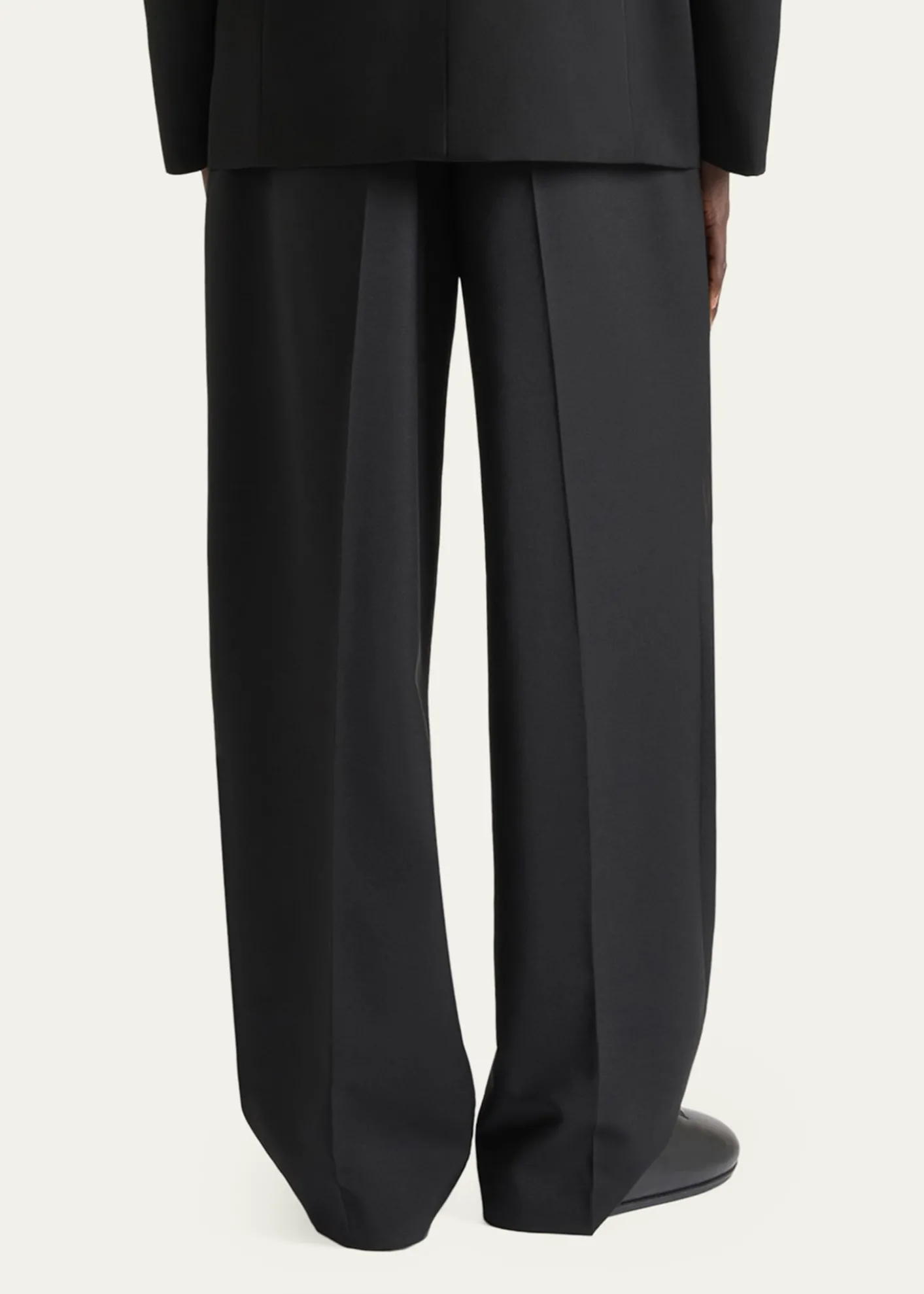 GivenchyMen's Double Pleated Wide-Leg Trousers