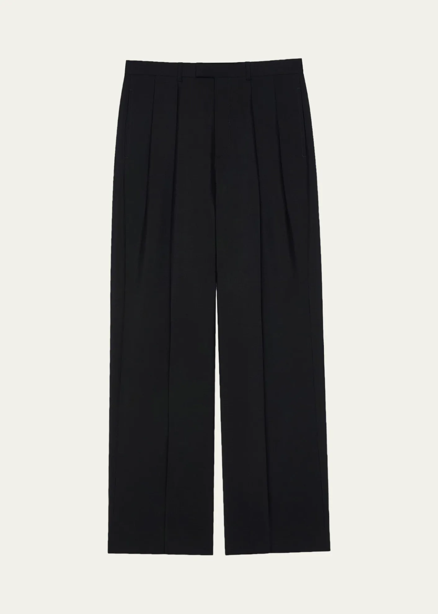 GivenchyMen's Double Pleated Wide-Leg Trousers