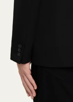 GivenchyMen's Fitted Wool Raw-Edge Two-Button Blazer