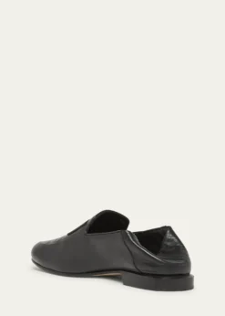 GivenchyMen's Label Leather Foldable Loafers