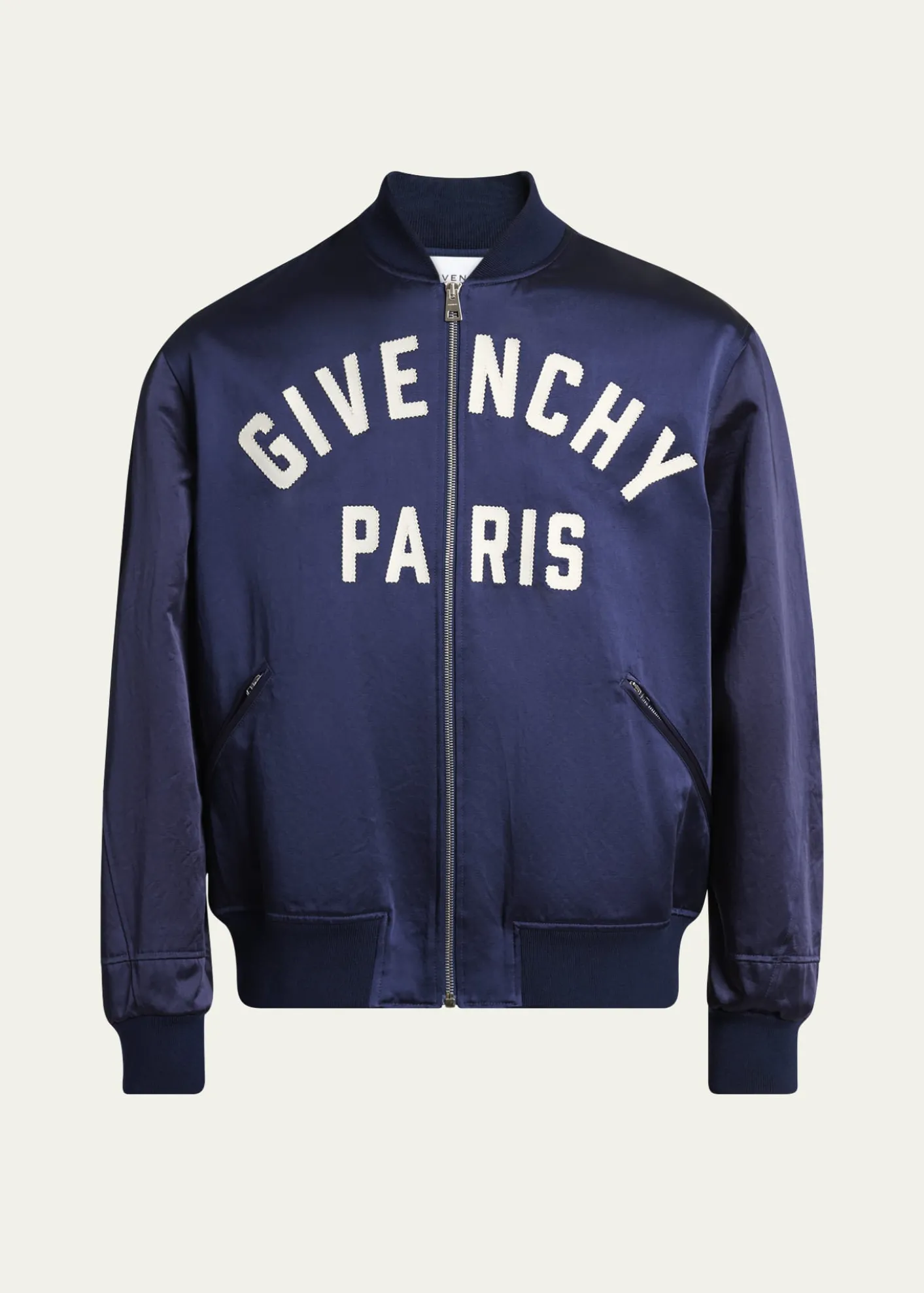 GivenchyMen's Satin Logo Bomber Jacket