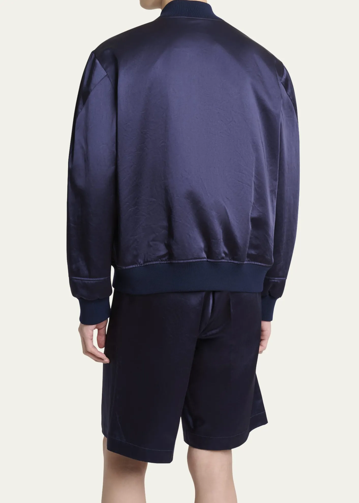 GivenchyMen's Satin Logo Bomber Jacket