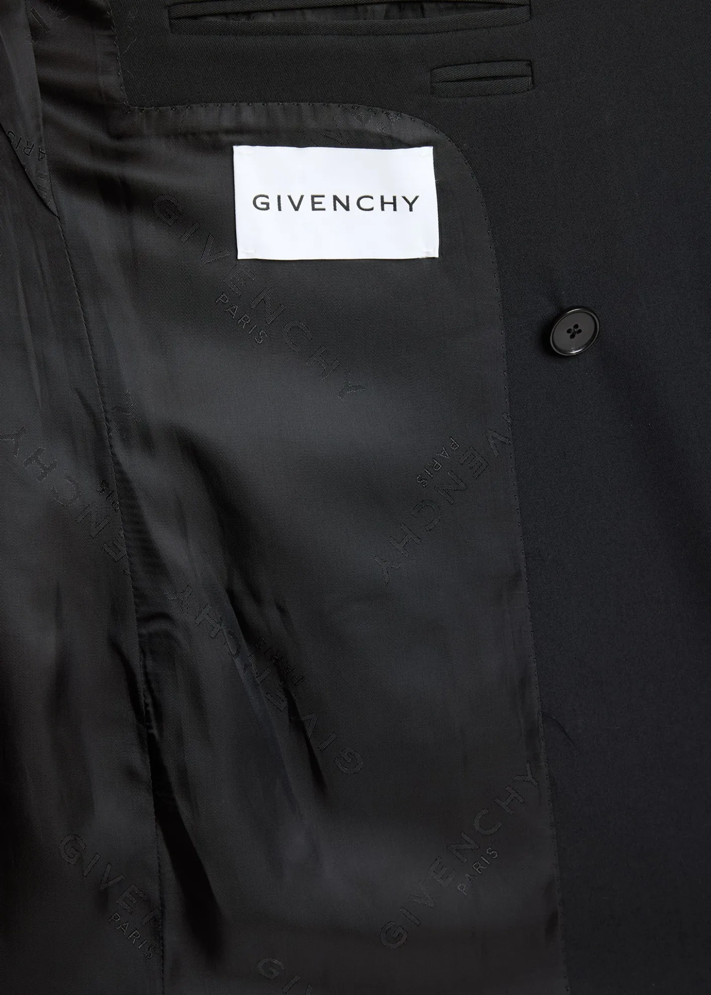 GivenchyMen's Wool Gabardine Double-Breasted Jacket