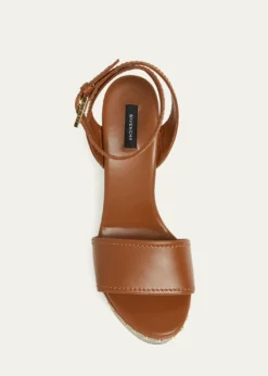 Givenchy95mm Platform Leather Clog Sandals