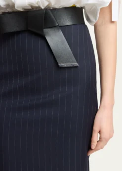 GivenchyPinstripe Wool Pencil Midi Skirt