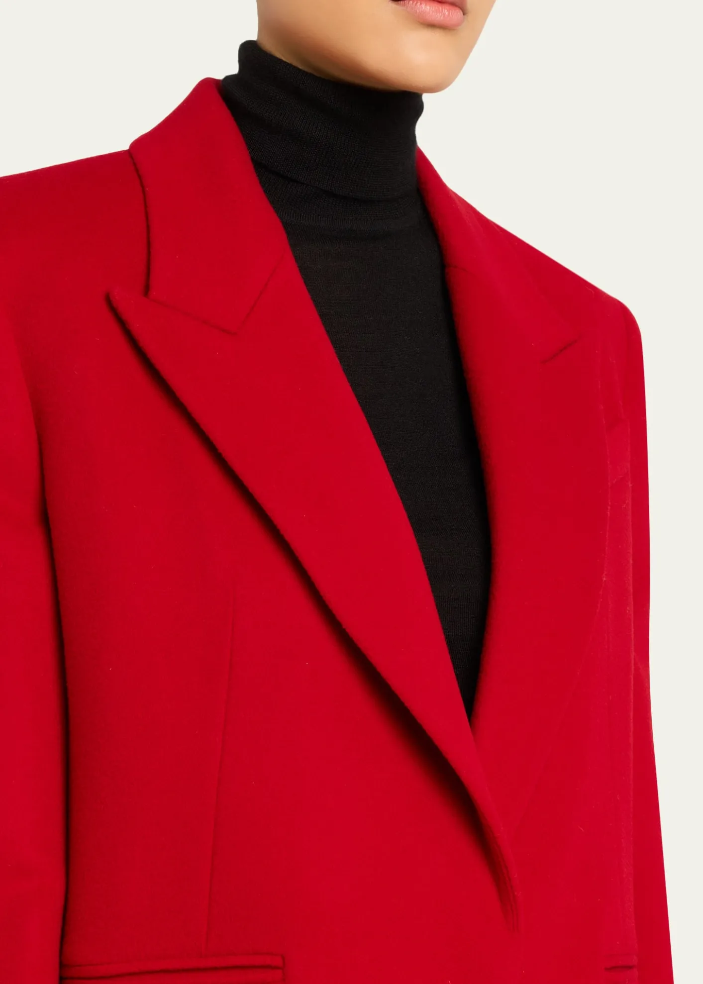 GivenchySingle-Breasted Mid-Length Wool Coat