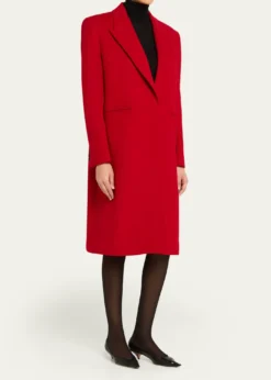 GivenchySingle-Breasted Mid-Length Wool Coat