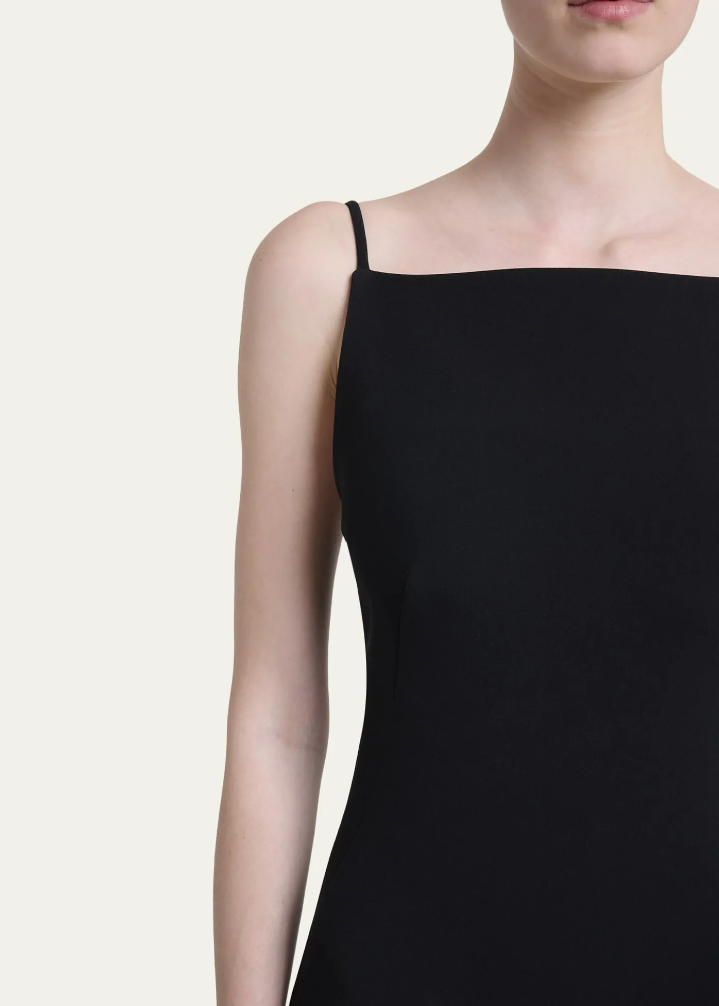 GivenchySquare-Neck Trumpet Gown