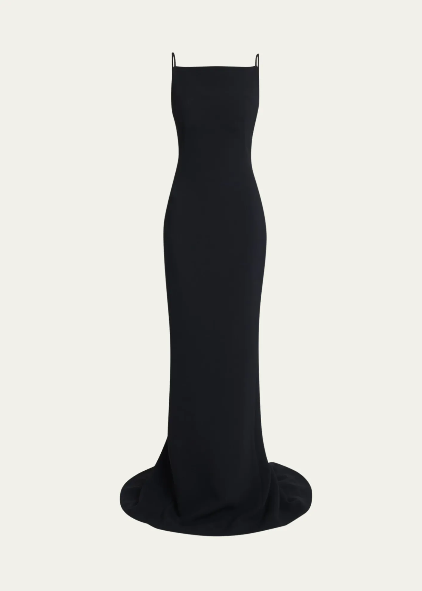 GivenchySquare-Neck Trumpet Gown
