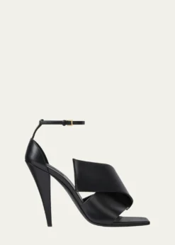 GivenchyTwisted Ribbon Leather Sandals