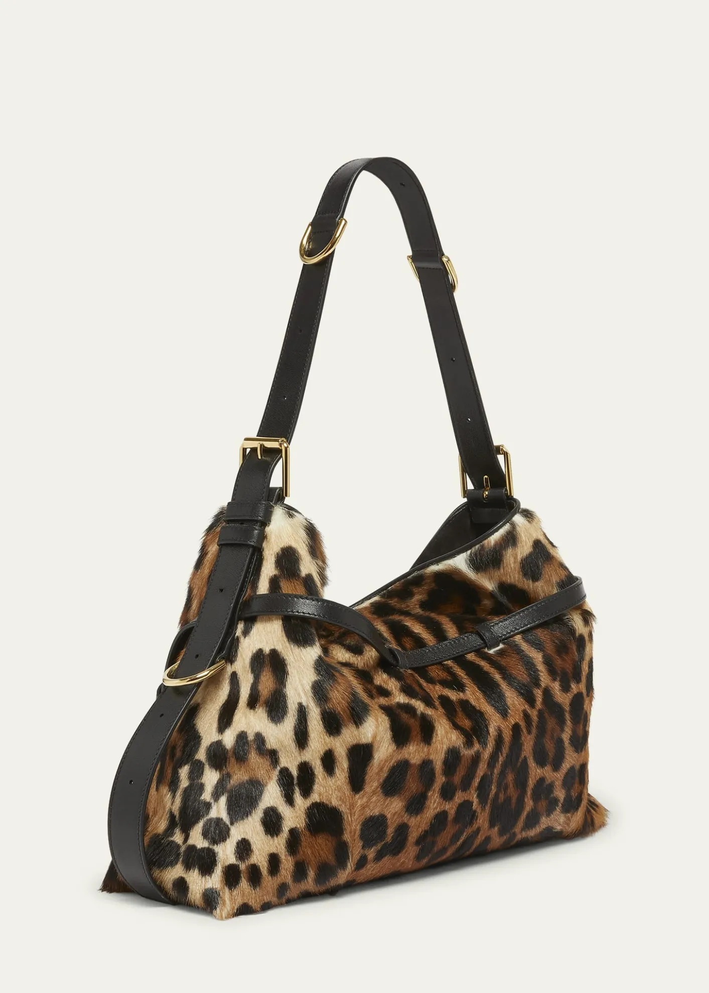 GivenchyVoyou Medium Leopard-Print Goat Hair Shoulder Bag