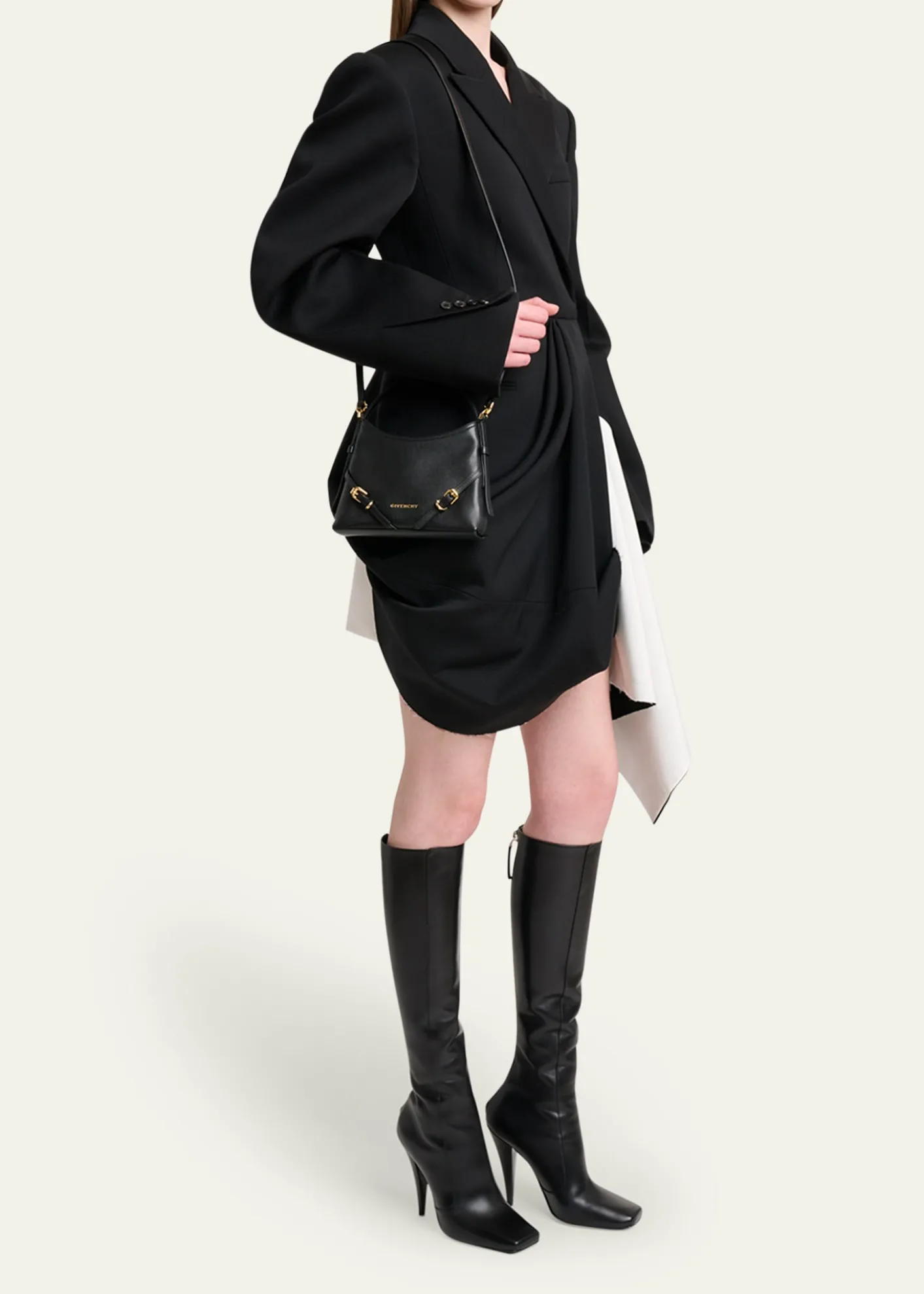 GivenchyVoyou Nano Top-Handle Bag in Shiny Leather